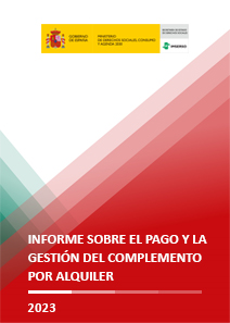 Portada del complemento para el alquiler en favor de pensionistas no contributivos. Informe 2023